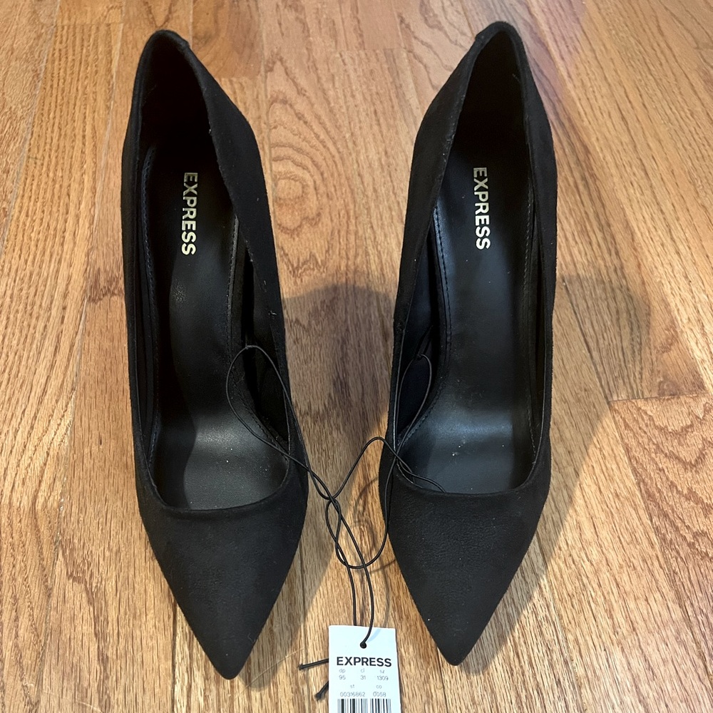 Express Black Heels